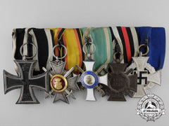 A First War Reuss And Saxon Medal Bar