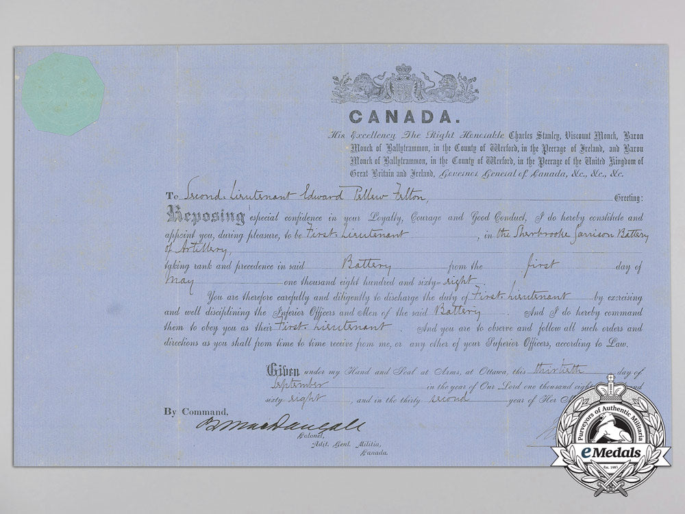 a_canada_general_service_medal_to_lieut-_colonel_felton,_nephew_of_commander_john_felton_at_trafalgar_a_1296