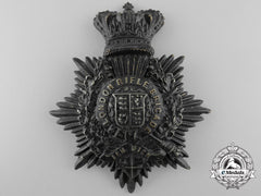 A Victorian London Rifle Brigade Helmet Plate