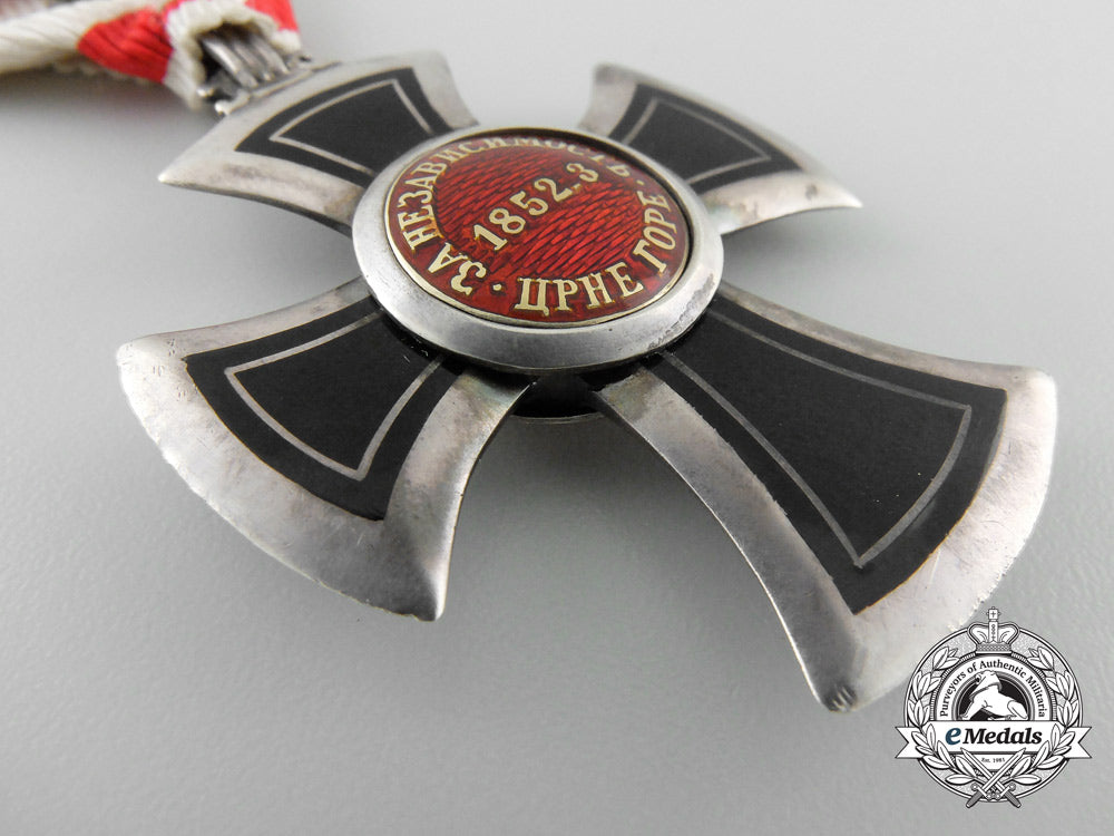 a_montenegrin_order_of_danilo;_fifth_class_cross_with_case_a_1757