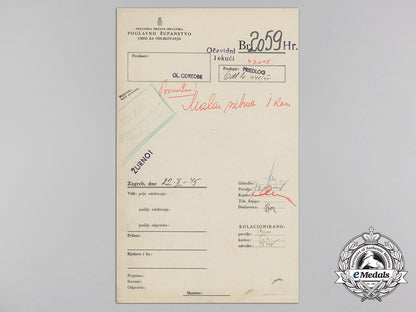 a_croatian_preliminary_award_to_heer_leutnant_with_signature_of_ante_pavelić_a_1770