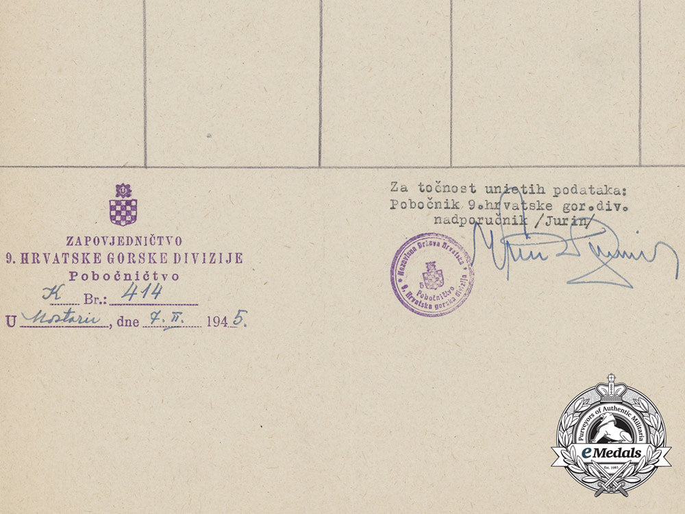 a_croatian_preliminary_award_to_heer_leutnant_with_signature_of_ante_pavelić_a_1775