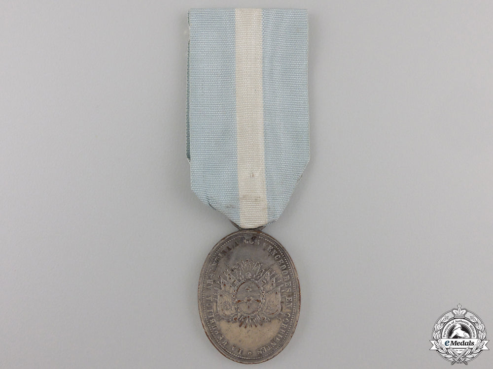 a1865_argentinean_corrientes_medal;_silver_grade_a_1865_argentine_556603998a39a