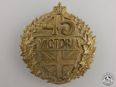 United Kingdom. A 1890's 45th Victoria County Militia Regiment Badge
