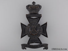 A 1904 3Rd Battalion Victoria Rifles Of Canada Helmet Plate