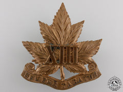 A 1907 13Th Regiment Cap Badge