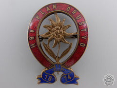 A 1920 Croatian Alpine Organization Badge