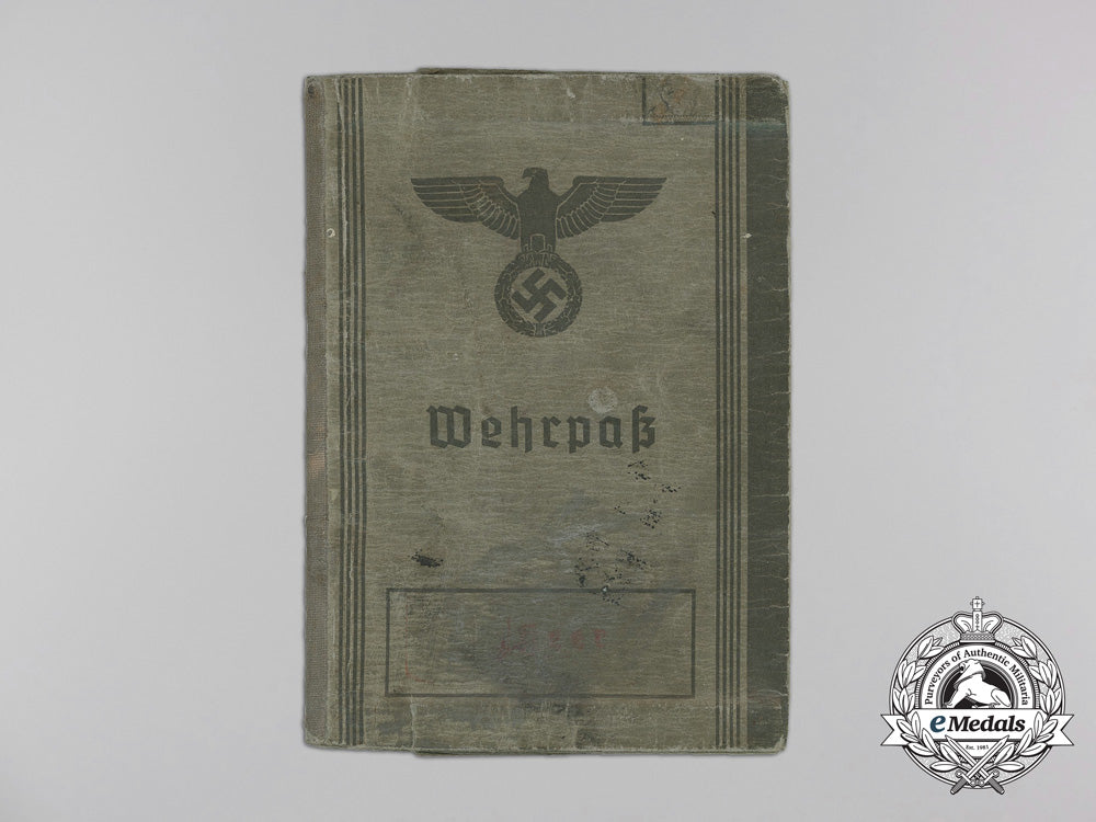 a_wehrpass_to_the_ss-_handschar_division1/_ss-_gebirgs-_jäger-_regiment27_and_ss_regiment_deutschland(1939-41)_a_1925
