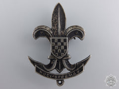A 1930'S Croatian Scout Badge; Numbered