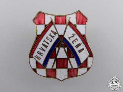 a1930'_s_croatian_women's_badge_a_1930_s_croatia_55b667acd96a4