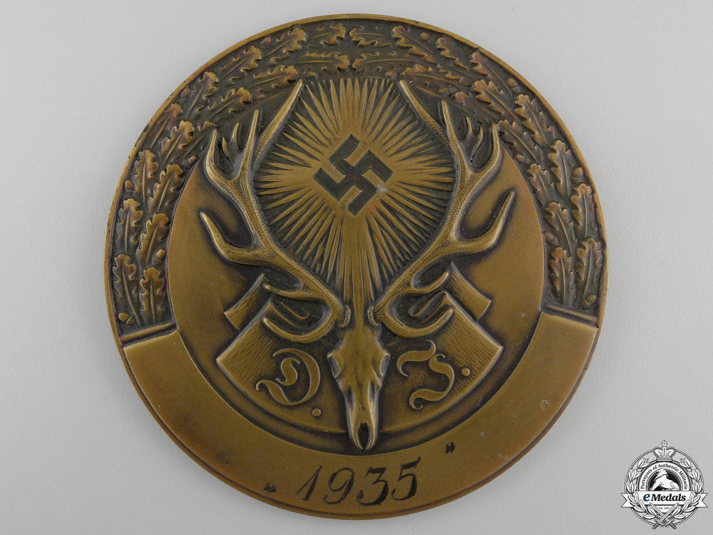 a1935_german_hunting_association_plaque_a_1935_german_hu_55c2348c1e8ec