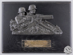 A 1935 German Machine Gunners Plaque