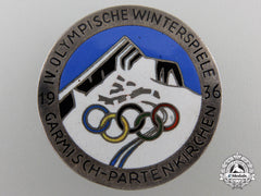 A 1936 Iv Winter Olympic Games Garmisch-Partenkirchen Badge