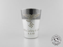 A 1940 Officer's Course At Luftnachrichtenschule Award Cup By Floreat