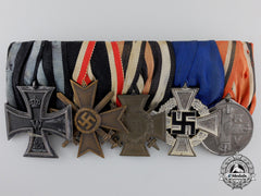 A First War Iron Cross & State Service German Medal Bar