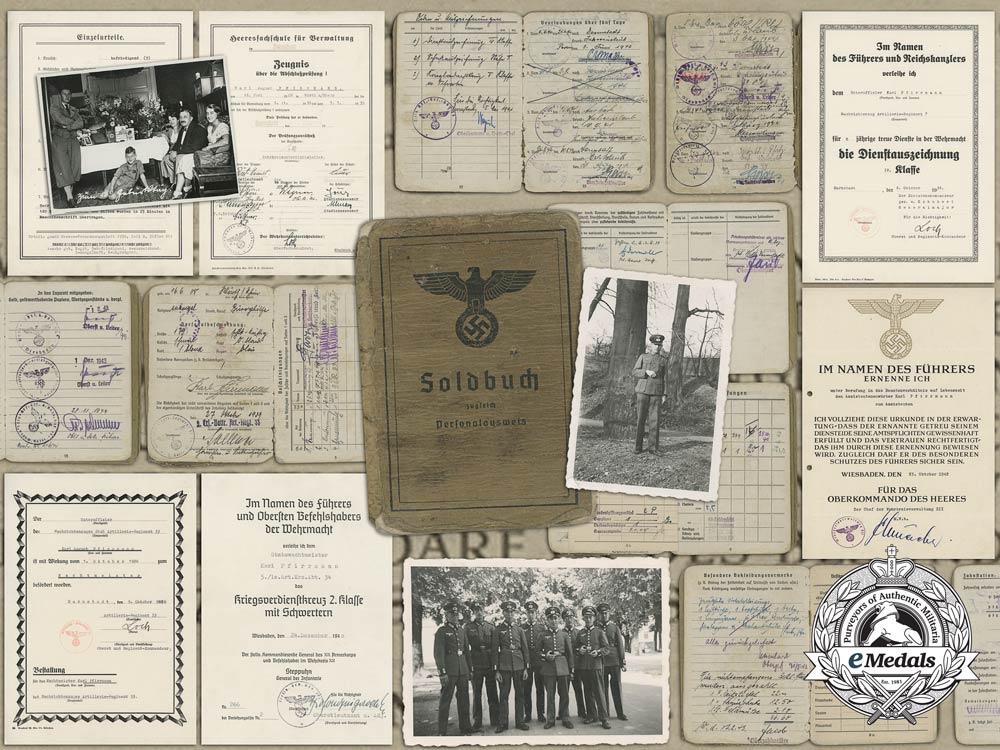 a_soldbuch&_documents_to_the1_st_battery_of_the34_th_regiment_in_france_a_2167