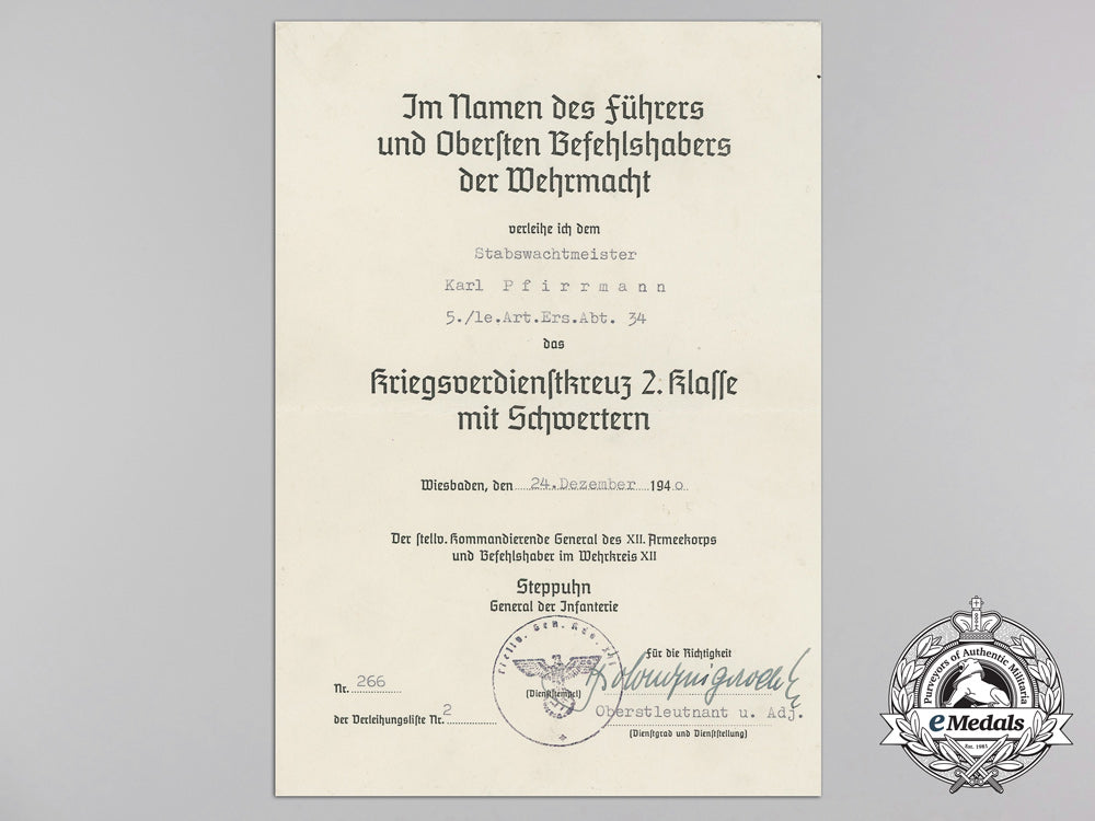 a_soldbuch&_documents_to_the1_st_battery_of_the34_th_regiment_in_france_a_2170