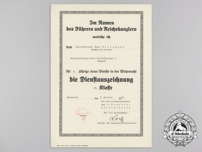 a_soldbuch&_documents_to_the1_st_battery_of_the34_th_regiment_in_france_a_2174