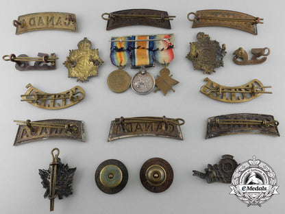 a_lot_of_seventeen_first_war_canadian_badges&_insignia_a_2345