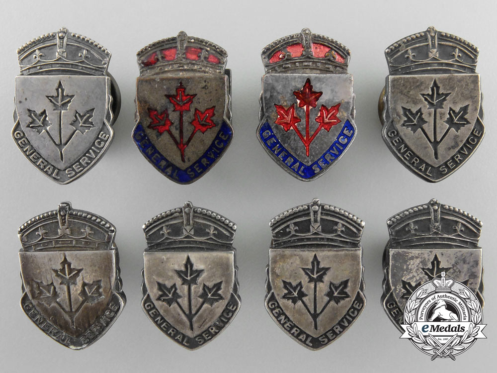 eight_second_war_canadian_general_service_badges_a_2348