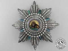 An Iranian Order Of The Homayoun/Lion And Sun; Grand Cross Star By Halley, Paris
