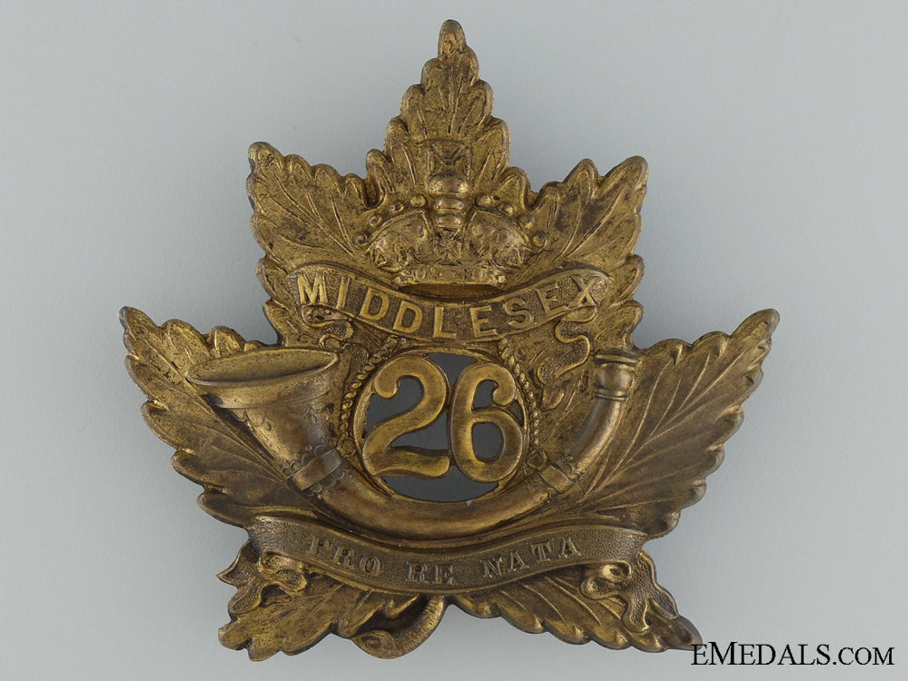 a26_th_middlesex_battalion_of_infantry_helmet_plate_a_26th_middlesex_536d1c5de553e