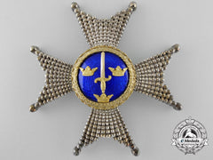 A Swedish Order Of The Sword; Breast Star