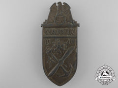 Germany, Kriegsmarine. A Narvik Campaign Shield, Field Repaired