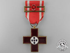 Portugal, Kingdom. A Red Cross Merit Medal; Officer's Breast Cross