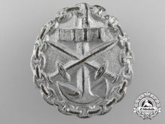 A First War Naval Wound Badge; Silver Grade