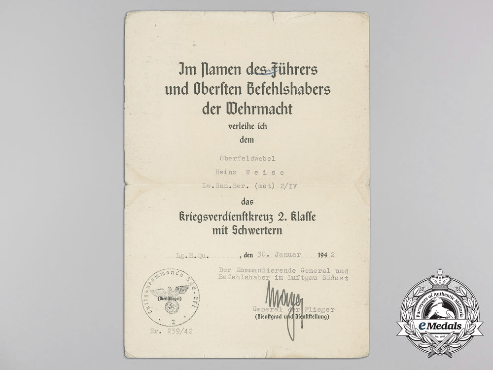 a_luftwaffe_flak_document_group;_wurzen13_th_regiment_a_3375