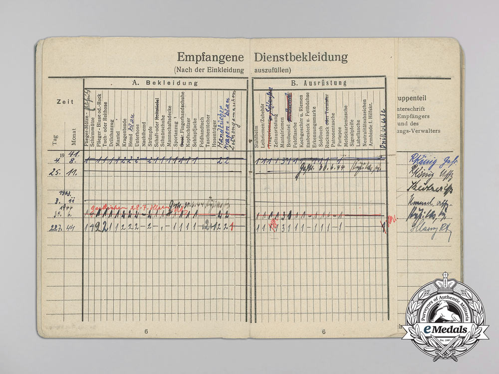 a_luftwaffe_flak_document_group;_wurzen13_th_regiment_a_3382