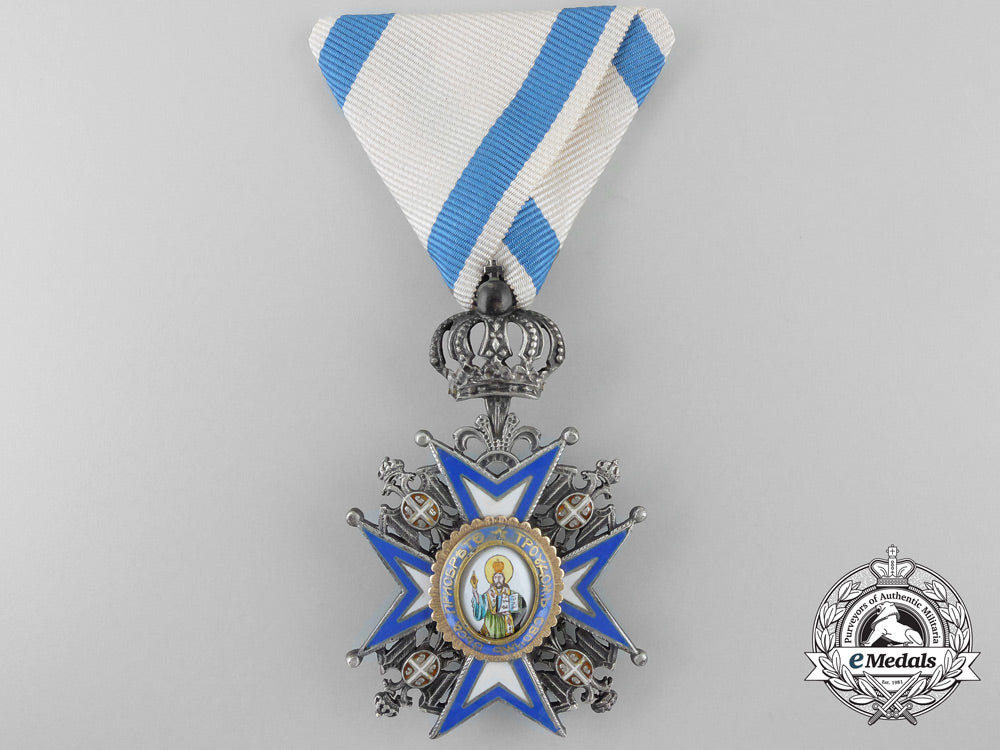 a_serbian_order_of_st._sava;_fifth_class_knight’s_cross_a_3546
