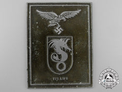 A Luftwaffe Pilot Training School A/B 5 Award Plaque