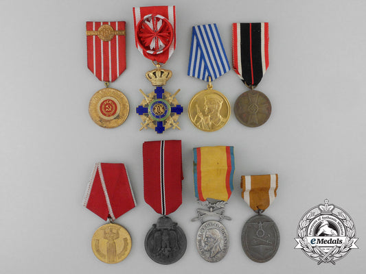 bulgaria(_people's_republic),_germany(_third_reich),_romania(_kingdom,_socialist),_yugoslavia(_socialist)._lot_of_eight_medals_a_3748
