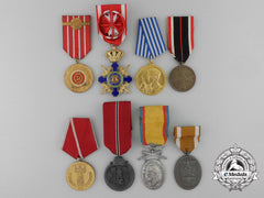 Bulgaria (People's Republic), Germany (Third Reich), Romania (Kingdom, Socialist), Yugoslavia (Socialist). Lot Of Eight Medals