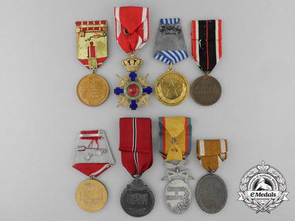 bulgaria(_people's_republic),_germany(_third_reich),_romania(_kingdom,_socialist),_yugoslavia(_socialist)._lot_of_eight_medals_a_3749