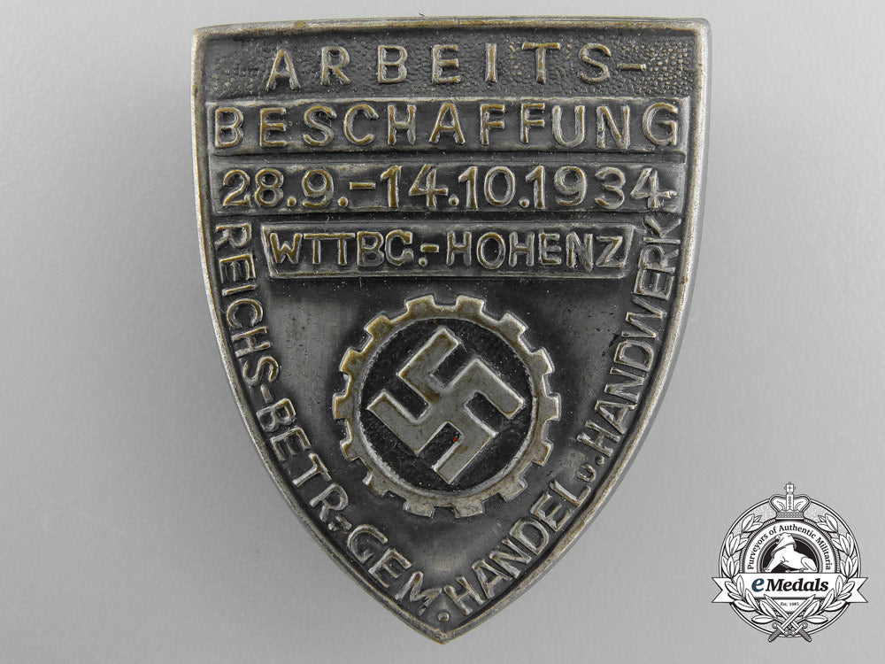 a1934_german_labour_front(_daf)_wurttemberg-_hohenzollern_trade_and_craft_job_creation_tinnie_a_3875
