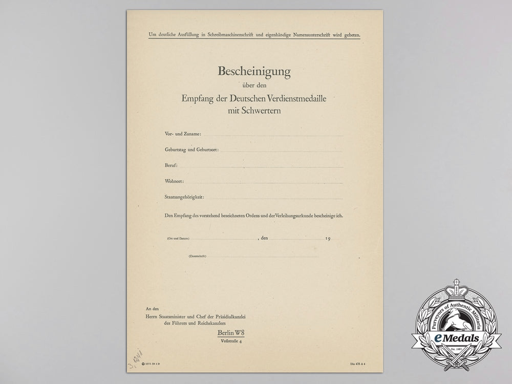 a_german_eagle_order_with_swords_award_document_to_spanish_sergeant_don_ramon_linde_delgado_a_4001_1