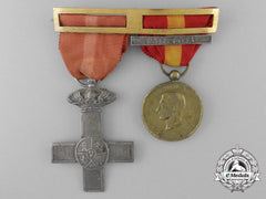 A Spanish Civil War Of 1873-1874 Order Of Military Merit Pair