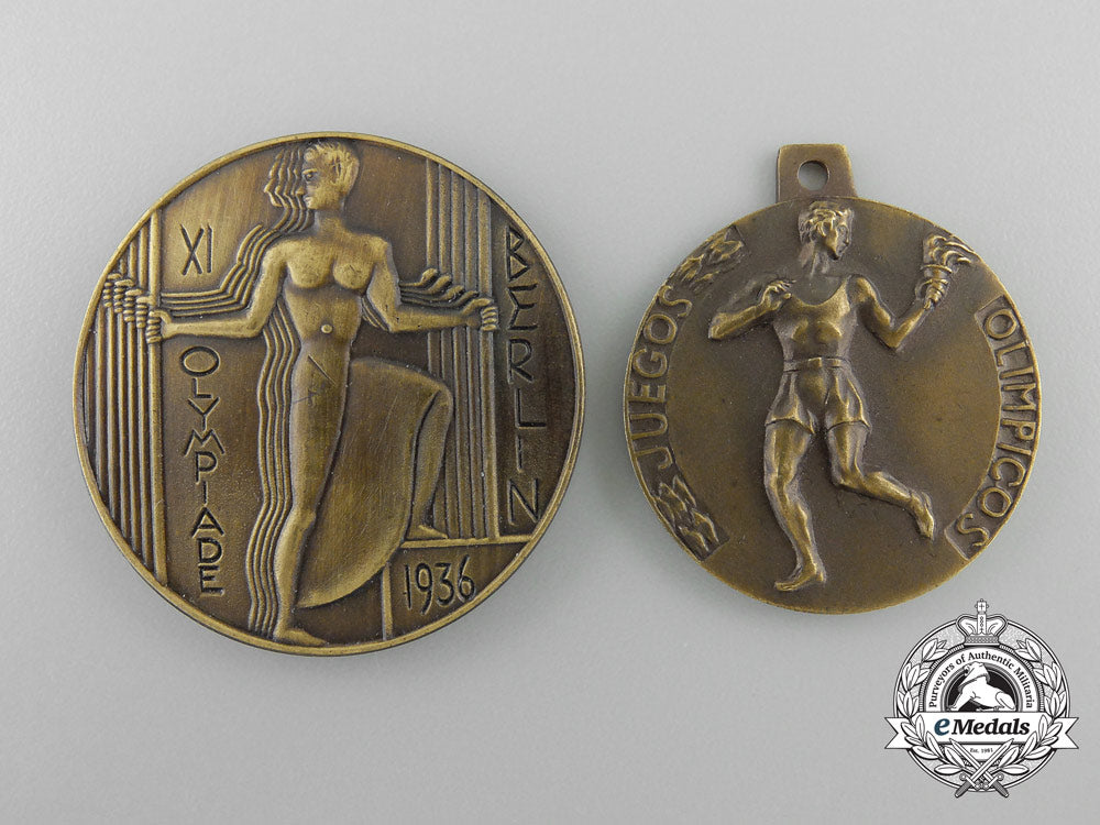 germany,_olympic._two1936_spanish_olympic_medals&_awards_a_4681_1
