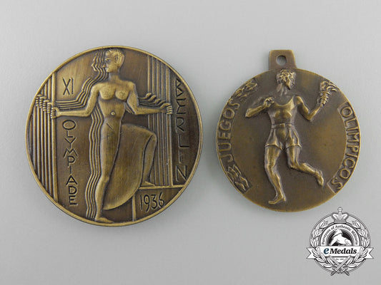 germany,_olympic._two1936_spanish_olympic_medals&_awards_a_4681_1