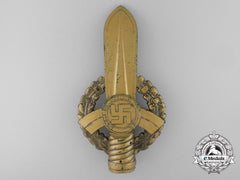 A Nationalsocialist Reich Warriors Association (Ns.-Reichskriegerbundes) Flag Pole Top