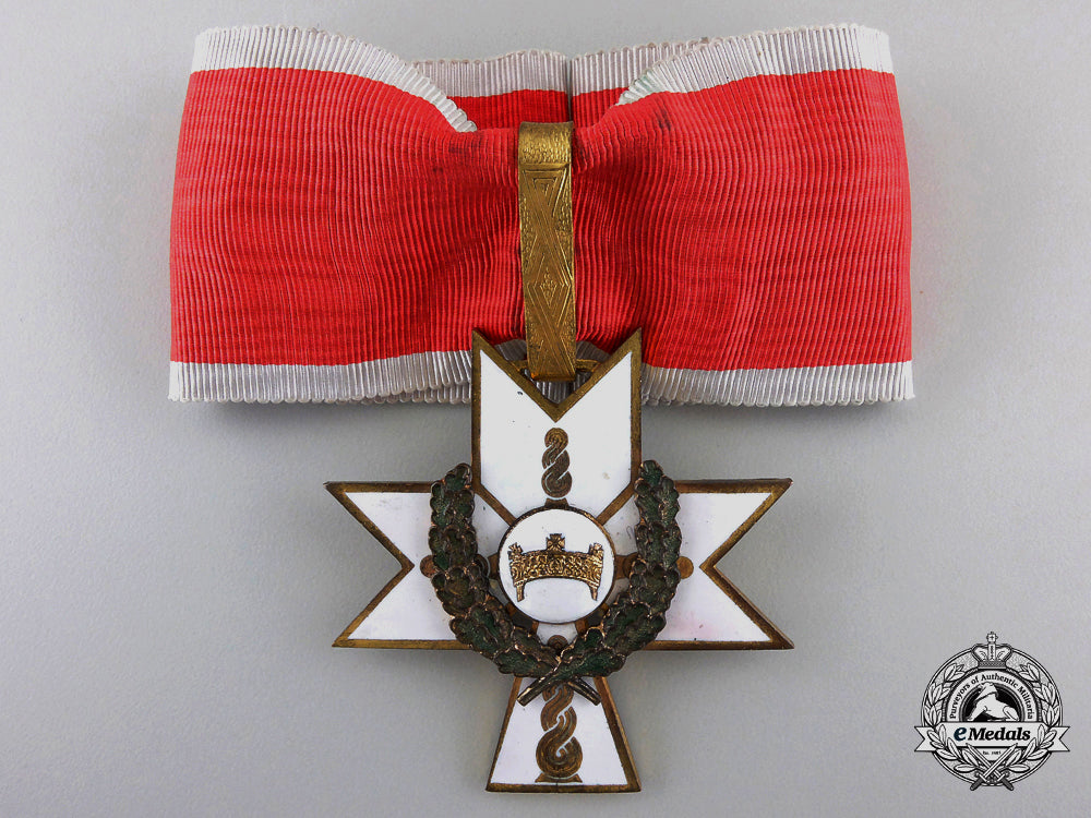 a_croatian_order_of_the_crown_of_king_zvonimir;_first_class_cross_with_oak_leaves_a_50