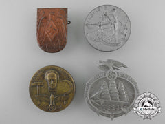 Germany, Third Reich. A Pair Of Tinnies & Badges