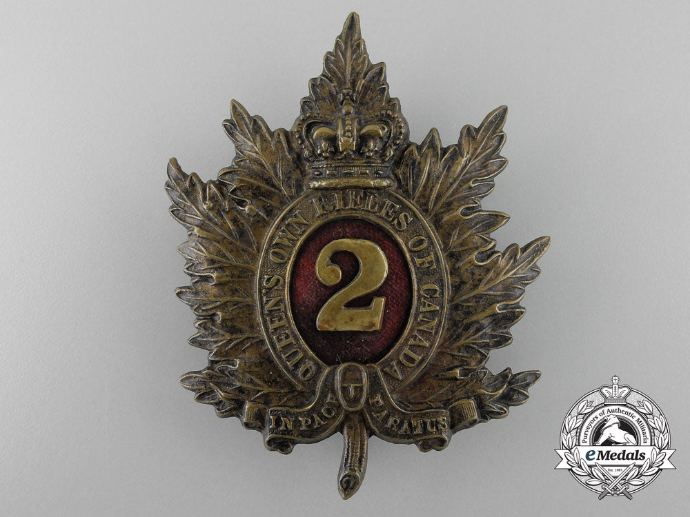 a_second_regiment_queen's_own_rifles_busby_badge_a_5087