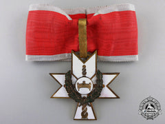 A Croatian Order Of The Crown Of King Zvonimir;  First Class Cross With Oak Leaves