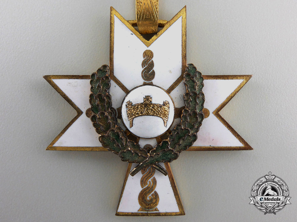 a_croatian_order_of_the_crown_of_king_zvonimir;_first_class_cross_with_oak_leaves_a_51