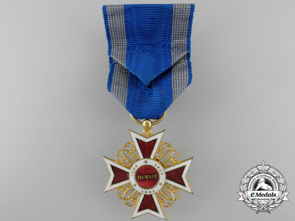 an_order_of_the_romanian_crown;_officers_cross1881-1932_with_case_a_5138