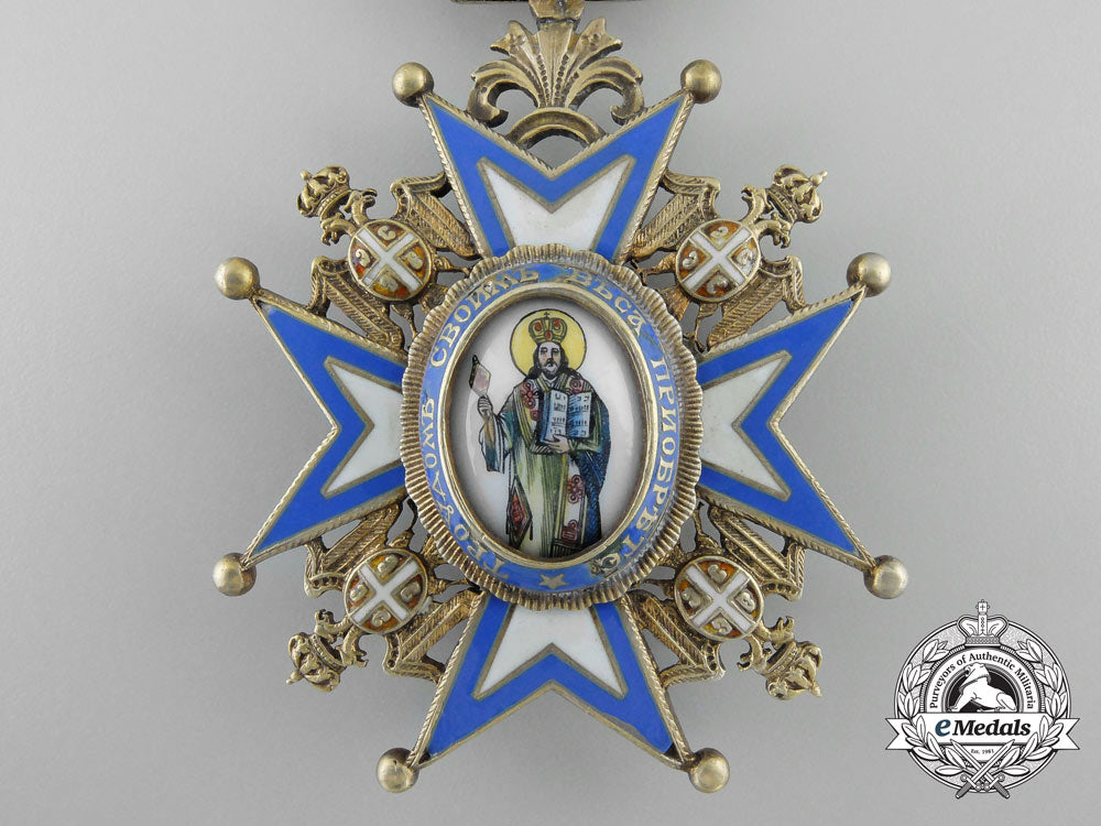 a_serbian_order_of_st._sava;_third_class_commander_cross_a_5145